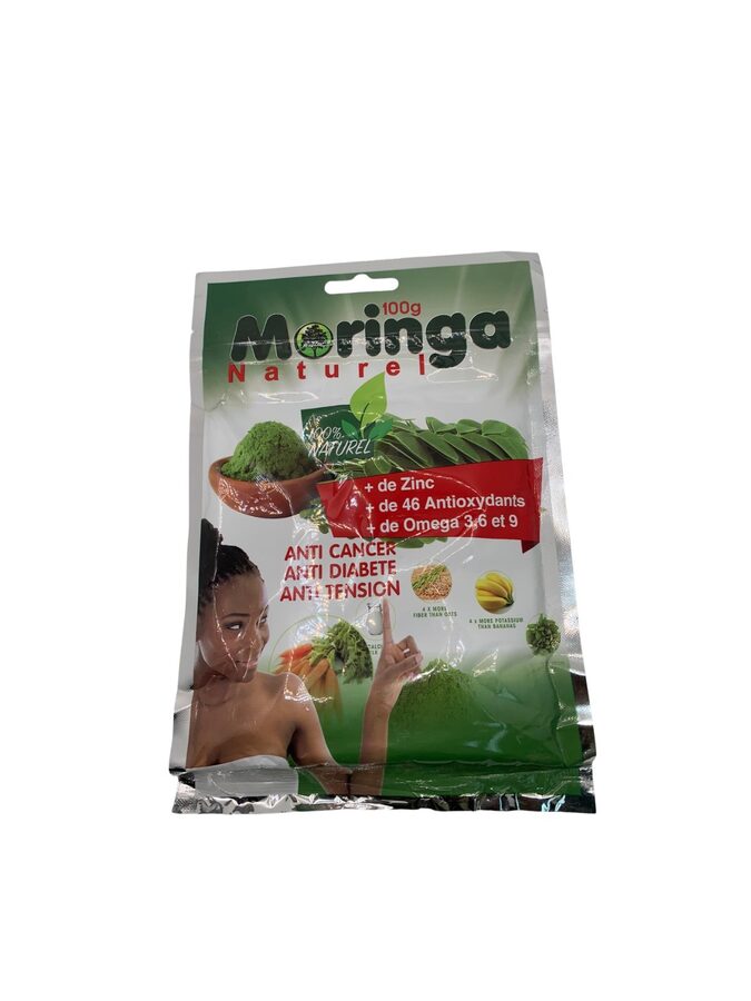 Poudre de moringa naturel – 100 g – Marché Mamou, épicerie africaine à Montréal